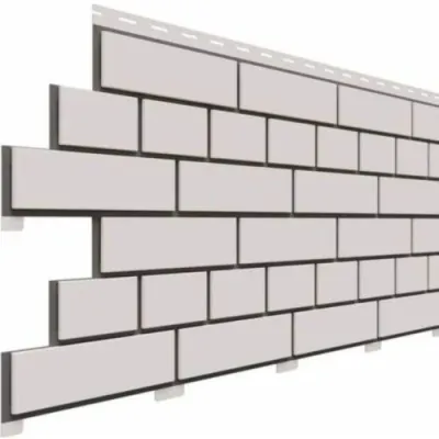 Фасадная панель Доломит Кирпич, Белый