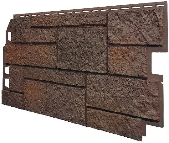 Фасадная панель VOX Sandstone (Сандстоун) темно коричневый купить в Прокопьевске