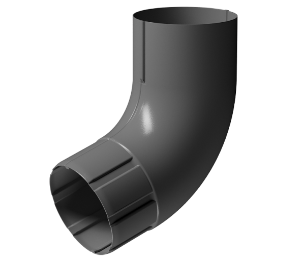 Колено 72° D90 Döcke STAL PREMIUM Графит, (RAL 7024) купить в Прокопьевске