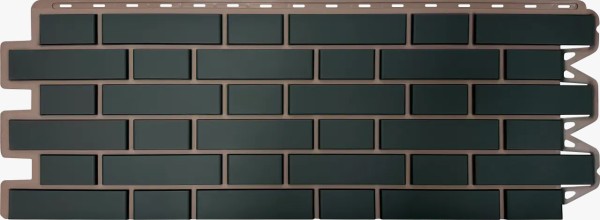 Фасадная панель Альта-Профиль, Кирпич Клинкерный, Графит купить в Прокопьевске