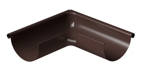 Угол внешний 90° D125 Döcke STAL PREMIUM Шоколад, (RAL 8019) купить в Прокопьевске