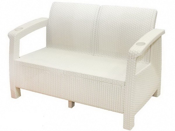 Двухместный диван Yalta Sofa Seаt белый купить в Прокопьевске