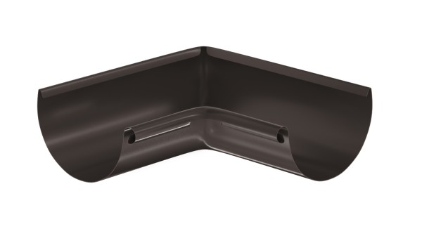 Водосток Aquasistem, система 125x90 - Угол желоба, внутренний 90° RR 32 Тёмно-Коричневый купить в Прокопьевске