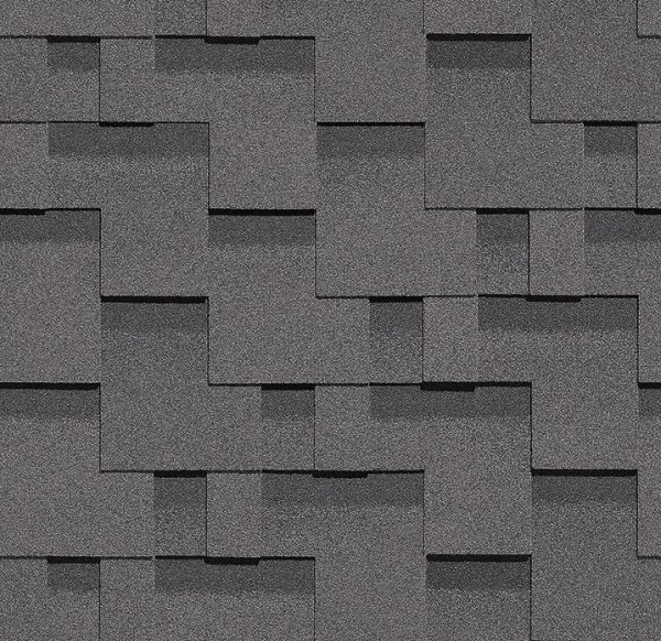 Гибкая черепица Docke, коллекция Тетрис – Серый купить в Прокопьевске