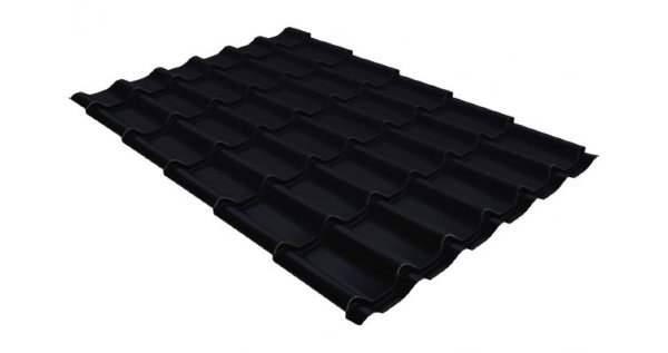 Металлочерепица классик GL 0,5 Velur20 RAL 9005 черный купить в Прокопьевске