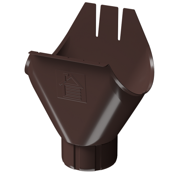 Воронка желоба D125 Döcke STAL PREMIUM Шоколад, (RAL 8019) купить в Прокопьевске