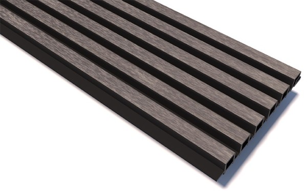 Реечные панели WOODVEX Lines Ultra Smoke gray купить в Прокопьевске