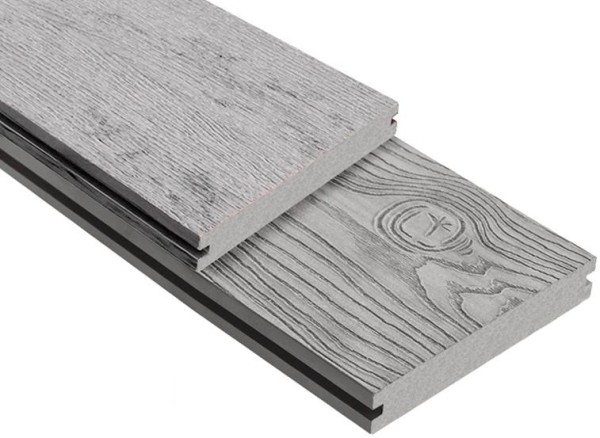 Террасная доска ДПК Outdoor 3D полнотелая STORM/OCEAN GREY серая микс купить в Прокопьевске