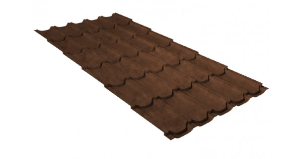 Металлочерепица квинта плюс GL 0,5 Safari Twincolor Brown купить в Прокопьевске