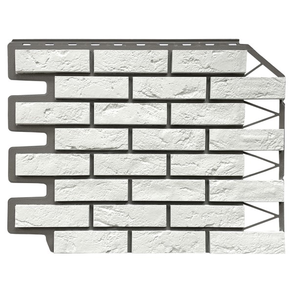 Фасадная панель FineBer, Кирпич Баварский, Белый купить в Прокопьевске