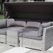 Диван-Трансформер AFINA плетеный из иск. ротанга AFM-320G Grey купить в Прокопьевске