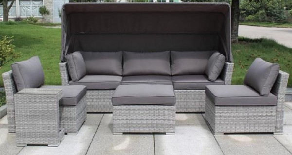 Диван-Трансформер AFINA плетеный из иск. ротанга AFM-320G Grey купить в Прокопьевске