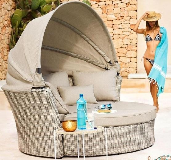 Диван-Трансформер AFINA плетеный из иск. ротанга AFM-325 Beige купить в Прокопьевске