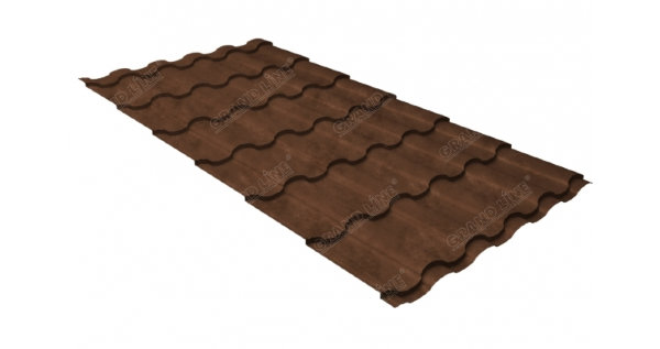 Металлочерепица кредо 0,45 Safari Twincolor Brown купить в Прокопьевске