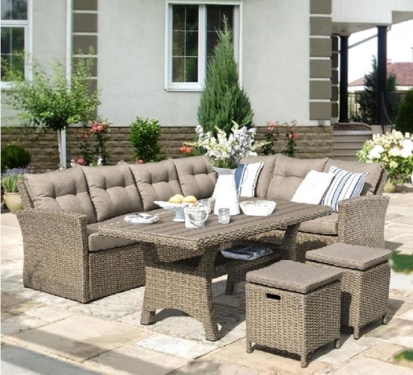 Комплект мебели AFINA плетеной из иск. ротанга AFM-307B Beige купить в Прокопьевске
