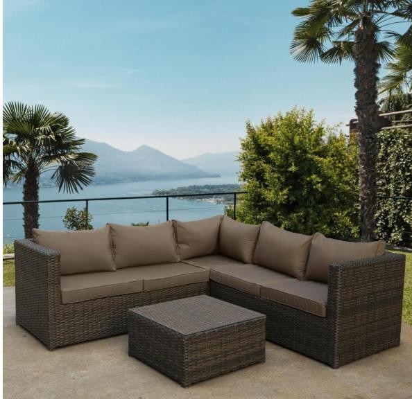 Комплект мебели AFINA плетеной из иск. ротанга YR825A Brown/Beige купить в Прокопьевске