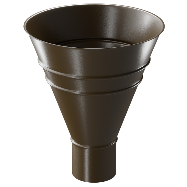 Воронка водосборная Döcke STAL PREMIUM, Каштан купить в Прокопьевске