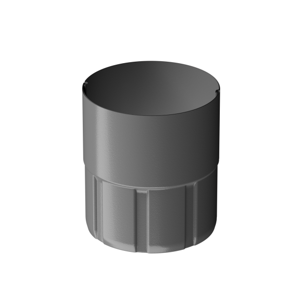 Муфта соединительная для водостока Döcke STAL PREMIUM, Графит купить в Прокопьевске
