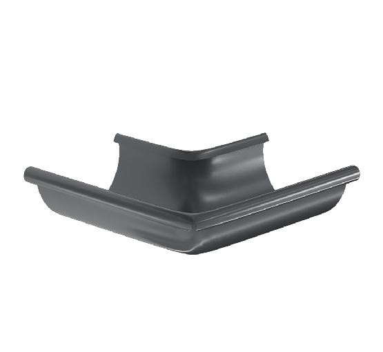 Водосток Aquasistem, система 150/100 -  Угол желоба, наружный 90° RAL 7024 Тёмно-серый купить в Прокопьевске