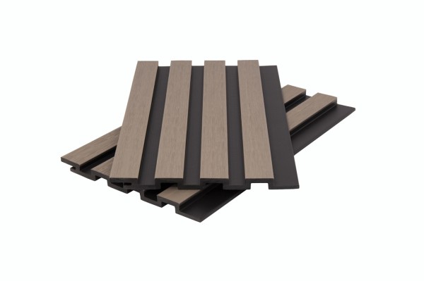 Стеновая панель брусковая двухцветная co-extrusion, snow mix купить в Прокопьевске