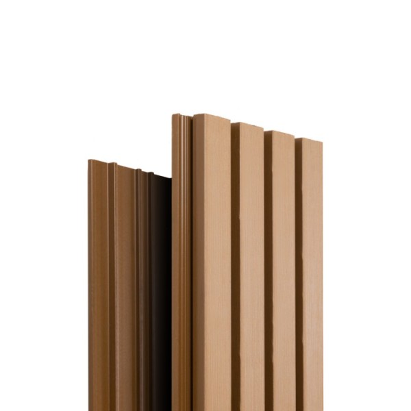 Фасадная доска Ecodecking Техно реечная 200х26х3000 Бронза купить в Прокопьевске