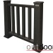 Ограждение из ДПК Outdoor Классик 3D STORM чёрный купить в Прокопьевске