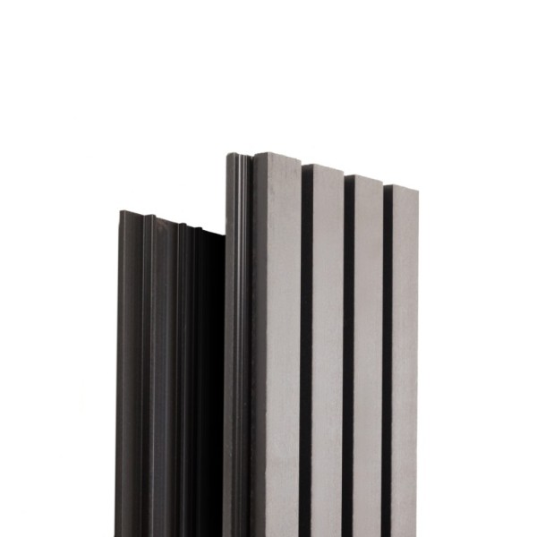 Фасадная доска Ecodecking Техно реечная 200х26х3000 Серый купить в Прокопьевске