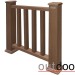 Ограждение из ДПК Outdoor Классик 3D STORM коричневый микс купить в Прокопьевске