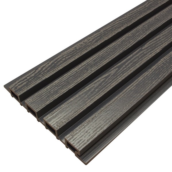 Фасадная доска из ДПК Faynag Wood Рейка Мокрый Асфальт купить в Прокопьевске