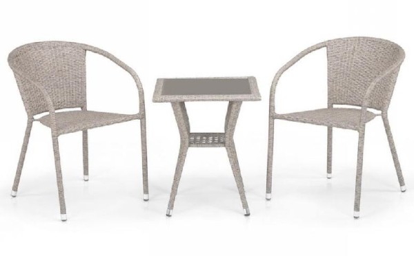 Комплект плетеной мебели AFINA из иск. ротанга T25C/Y137C-W85 Latte 2Pcs купить в Прокопьевске