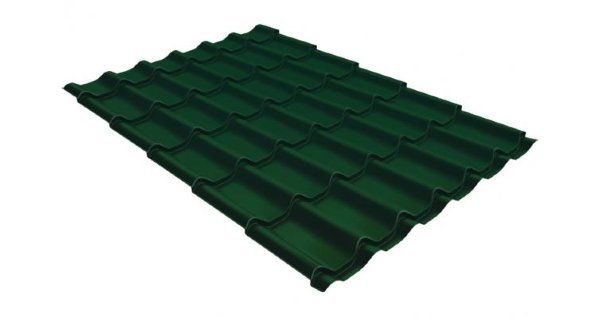 Металлочерепица классик 0,5 Satin RAL 6005 зеленый мох купить в Прокопьевске