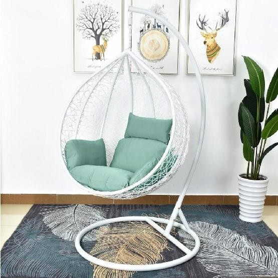 Кресло Подвесное из искусственного ротанга AFM-168A-L White/Green купить в Прокопьевске