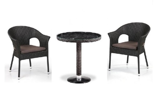 Комплект плетеной мебели AFINA из иск. ротанга T601/Y79A-W53 Brown 2Pcs купить в Прокопьевске