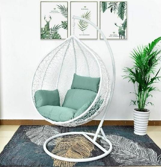 Кресло Подвесное из искусственного ротанга AFM-168A-XL White/Green купить в Прокопьевске