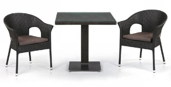 Комплект плетеной мебели AFINA из иск. ротанга T605SWT/Y79A-W53 Brown 2Pcs купить в Прокопьевске