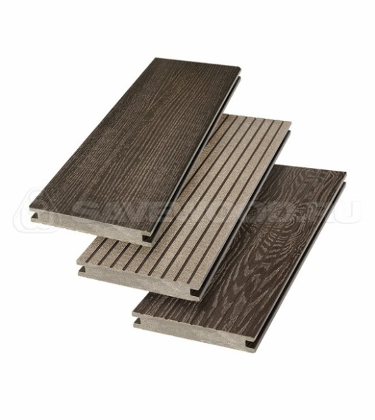 Террасная доска SW Fraxinus (R) полнотелая «SaveWood» Темно-коричневый купить в Прокопьевске