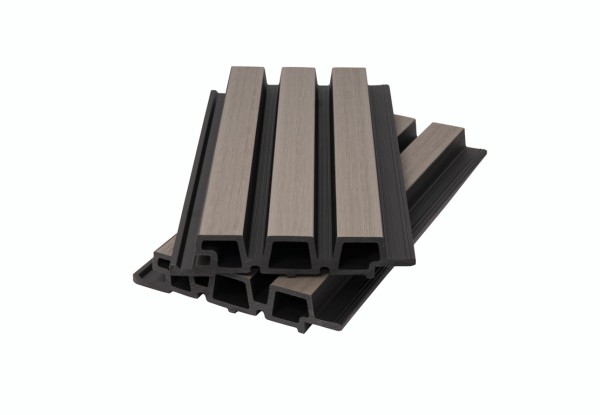 Фасадная панель брусковая двухцветная co-extrusion, snow mix купить в Прокопьевске