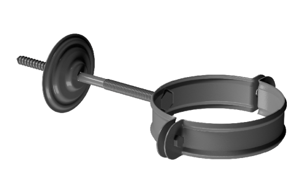 Хомут трубы D90 Döcke STAL PREMIUM Графит, (RAL 7024) купить в Прокопьевске