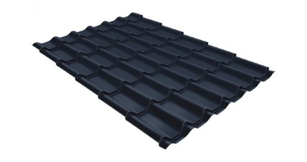 Металлочерепица классик 0,5 Satin RAL 7024 мокрый асфальт купить в Прокопьевске