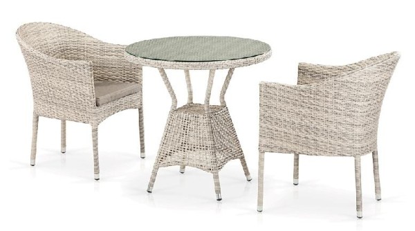 Комплект плетеной мебели AFINA из иск. ротанга T705ANT/Y350-W85 Latte 2Pcs купить в Прокопьевске