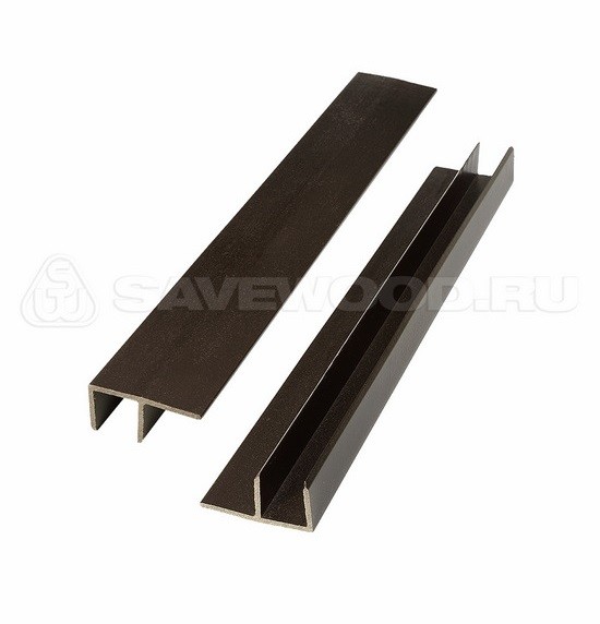 F-профиль ДПК Savewood – Тёмно-коричневый купить в Прокопьевске