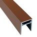П-профиль Алюминиевый EasyDecking 35x25 Коричневый купить в Прокопьевске
