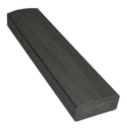 Лавочный брус Ecodecking Некст полнотелый брашированный 70х35 графит купить в Прокопьевске