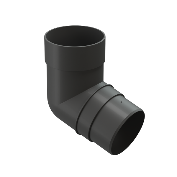 Колено 72˚ для водосточной трубы Docke Premium Графит купить в Прокопьевске