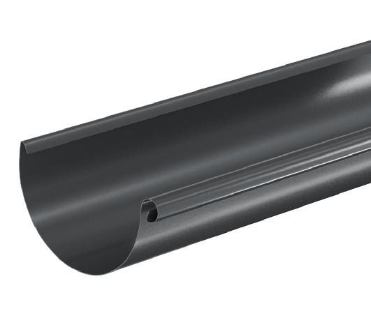 Водосток Aquasistem, система 150/100 - Водосточный желоб 3.00м RAL 7024 Тёмно-серый купить в Прокопьевске