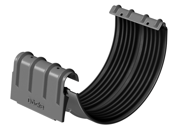 Соединитель желобов D125 Döcke STAL PREMIUM Графит, (RAL 7024) купить в Прокопьевске