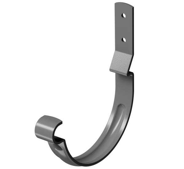 Карнизный крюк короткий (гнутый) D125 Döcke STAL PREMIUM Графит, (RAL 7024) купить в Прокопьевске