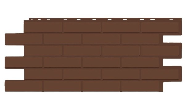 Фасадная панель T-Siding Кирпич Модерн Эко Браун купить в Прокопьевске
