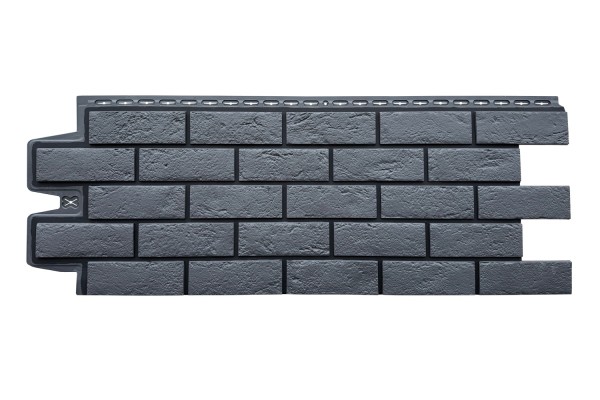 ФП Grand Line состаренный кирпич премиум Графит (шов RAL 9005) купить в Прокопьевске