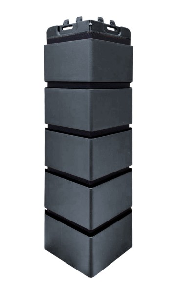 Угол Grand Line состаренный кирпич премиум Графит (шов RAL 9005) купить в Прокопьевске